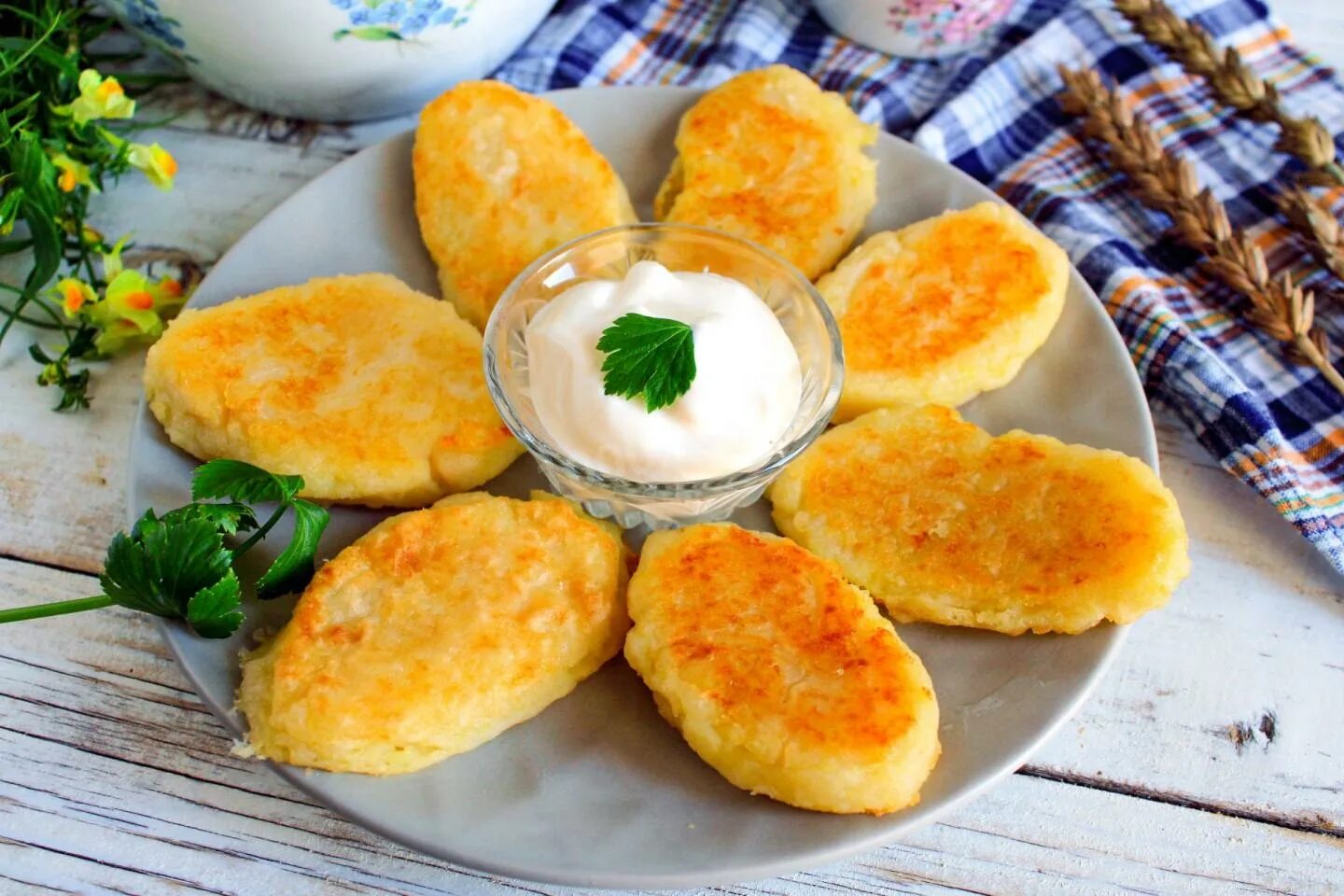 Пюре картофельное мука яйцо на сковороде