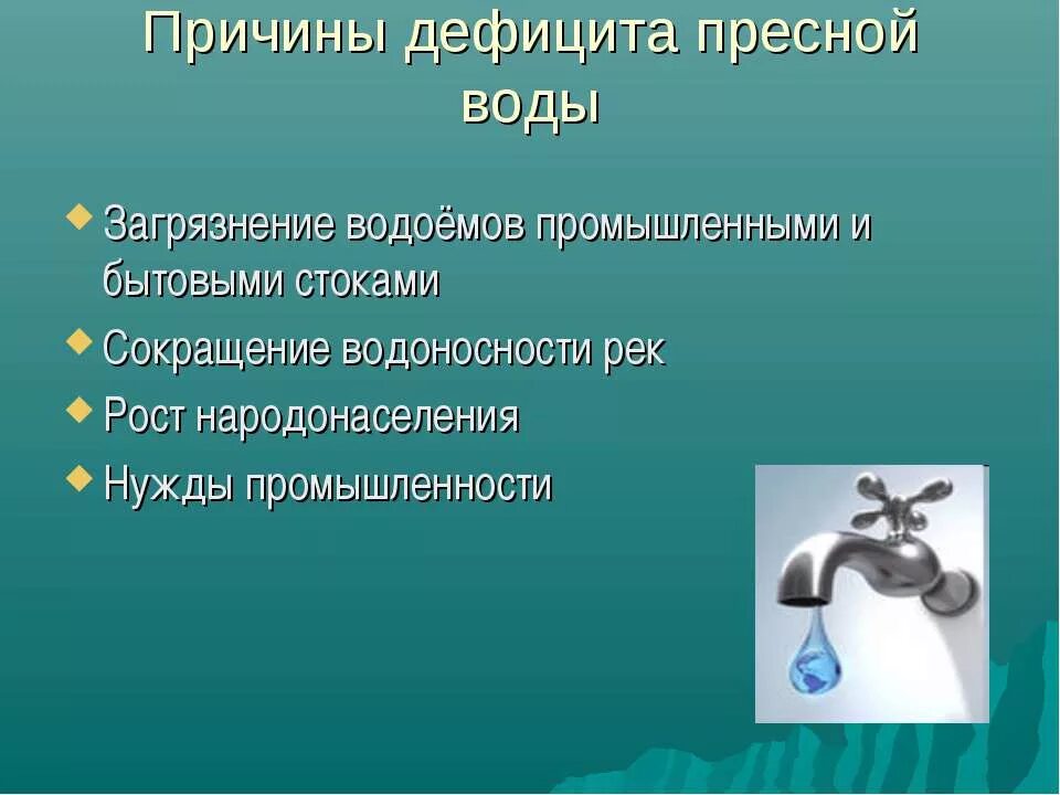 Причины дефицита воды. Последствия дефицита пресной воды. Причины нехватки воды. Решение проблемы дефицита воды.