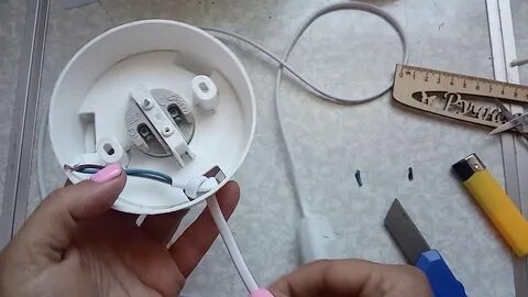 Как подсоединить провода к светильнику