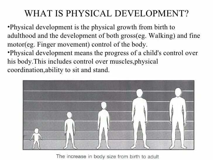 Physical development is. Physical development.