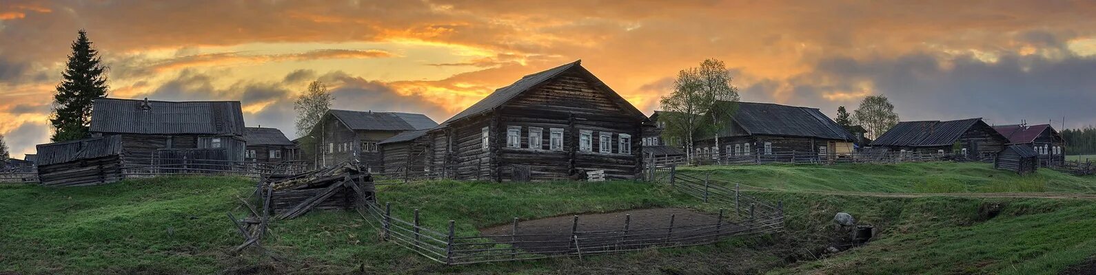 Проза деревня. Деревня. Пейзаж. Закат в поле. Сельский.