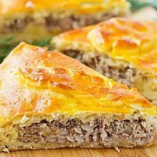 Пирог с капустой и фаршем в духовке