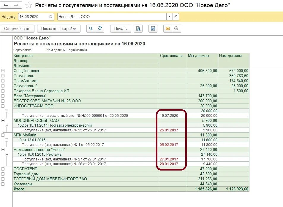 Неправильно рассчитывает. Расчеты 1с. Отчет о расчетах с покупателями. Расчеты с поставщиками и покупателями. Учет расчетов с поставщиками в 1с.