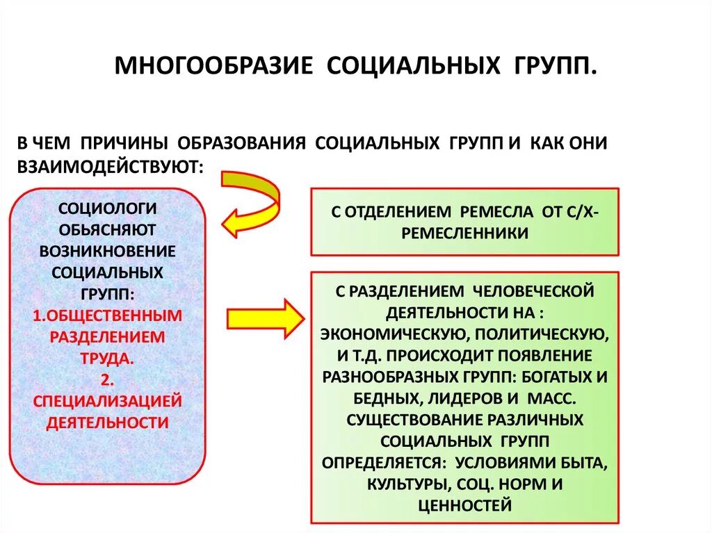 Многообразие социальных групп. Социальные группы и их многообразие. Причины социальных групп. Социальные группы многообразие социальных. Тема соц группы