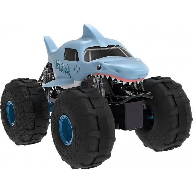 Монстр на радиоуправлении. Машинка Monster Jam Megalodon. Вездеход Monster Jam Megalodon. Машинка Monster Jam ру вездеход МЕГАЛОДОН 6056227. 6056227 Машинка Monster.