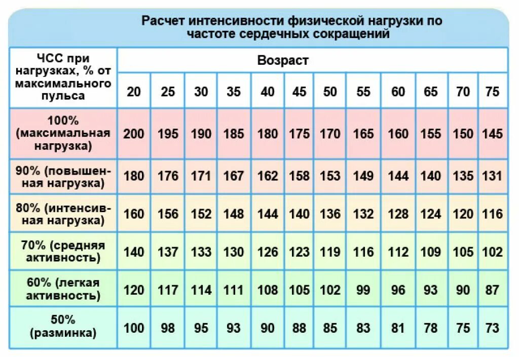 Максимально допустимый пульс