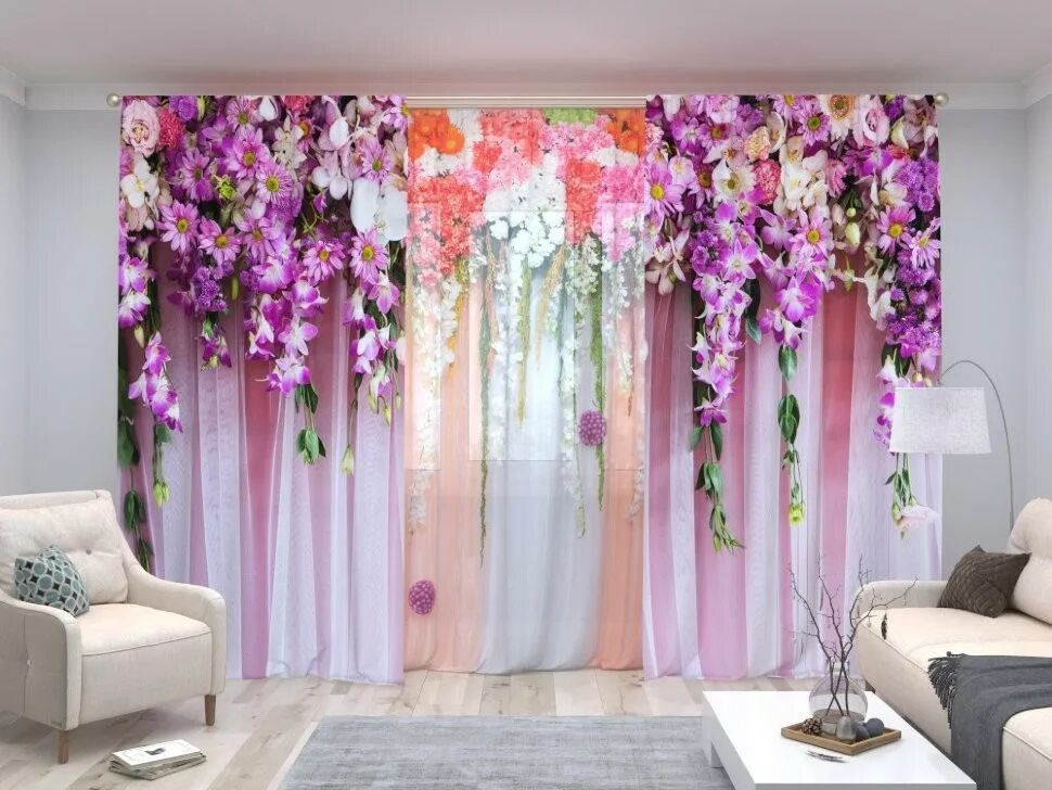 Валдберис шторы и тюль. Фототюль водопад. фотошторы олимп текстиль цветочный водопад. фототюль цветочный водопад. цветочный водопад шторы.