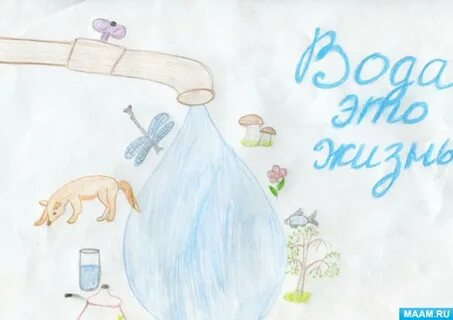 Рисунок к слову вода