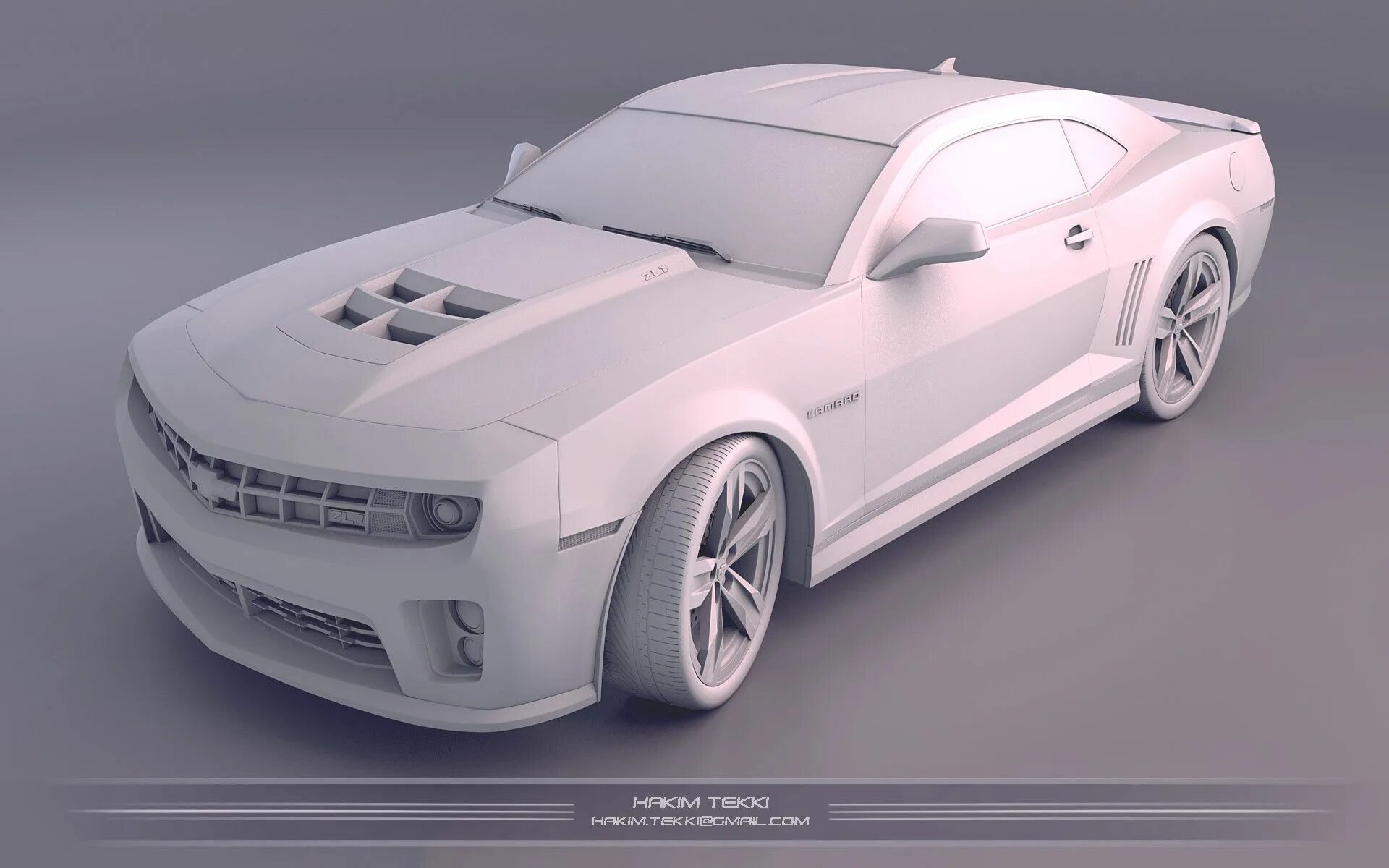 Challenger // 3D car model ready to render on Behance