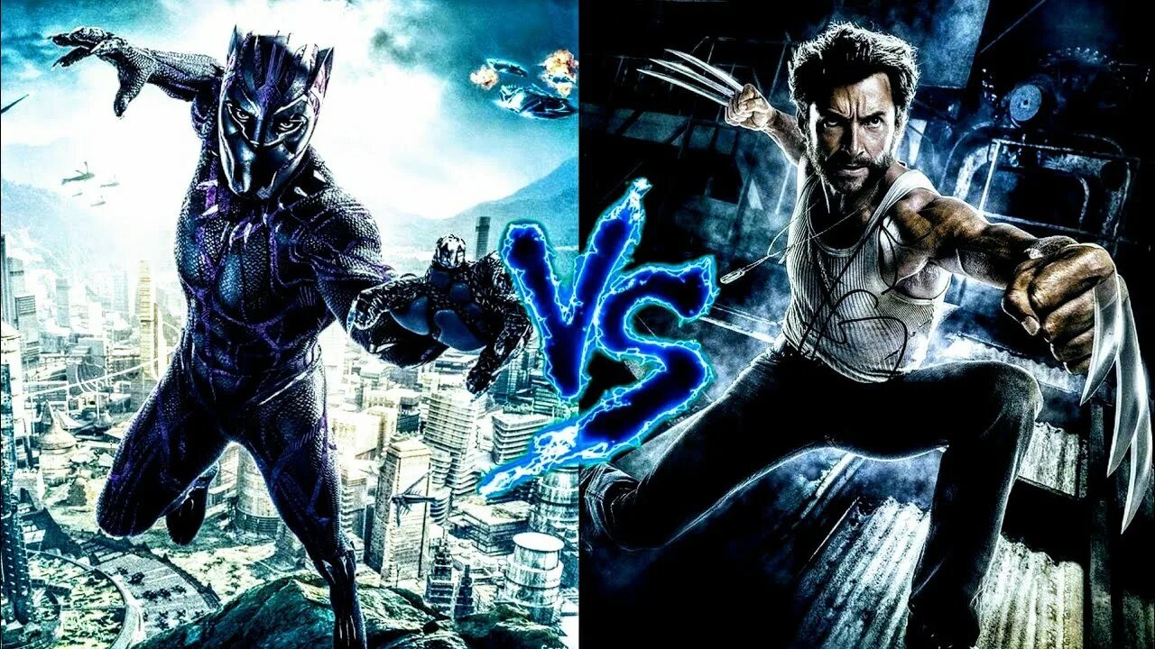 Чёрная пантера против человека паука. Чёрная пантера против Росомахи. Wolverine vs Black Panther. Росомаха против оборотня.