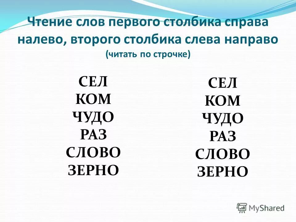 Чтение слов справа налево. Слова для чтения. Прочитайте слова справа налево.. Чтение слов наоборот. Значение слова справа