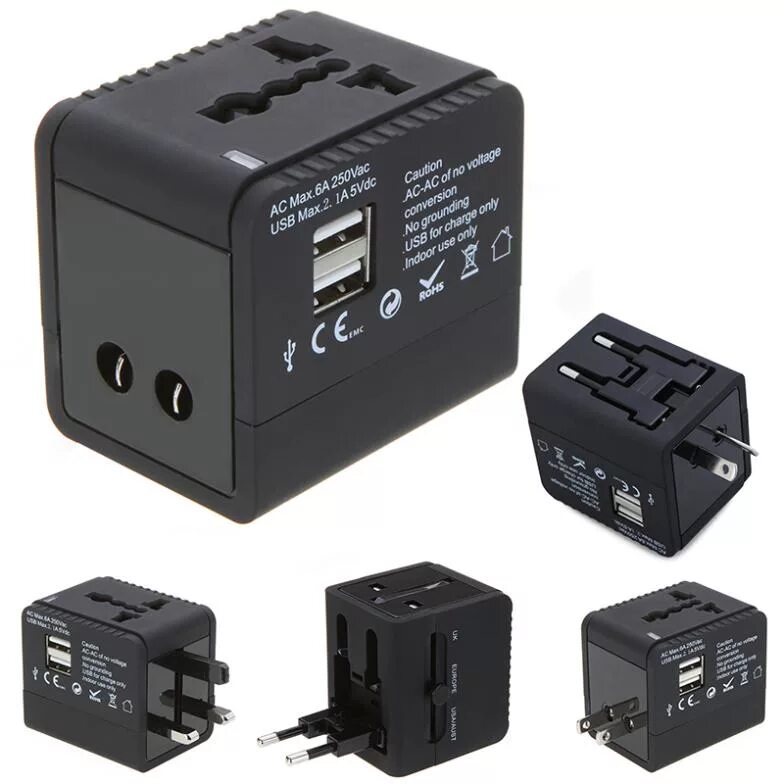 Travel Universal Adapter. Travel Plug адаптер 2 USB порт зарядное устройство адаптер au us uk eu конвертер. Универсальный переходник. Адаптер для зарядки стандарт Китай.