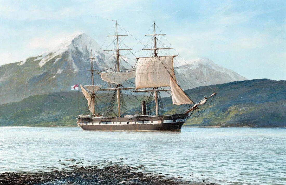 Научно исследовательское судно челленджер какой. Парусный Корвет Челленджер. HMS Challenger 1858. Парусно-паровой Корвет Челленджер. Корабль Челленджер 1872.