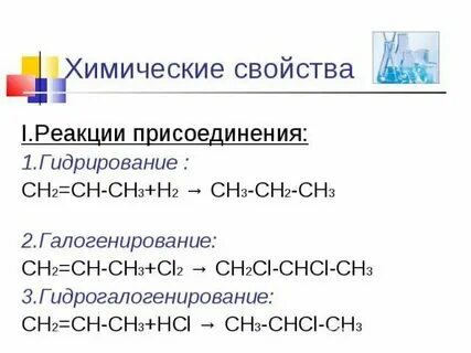 Галогенирование этана и этена