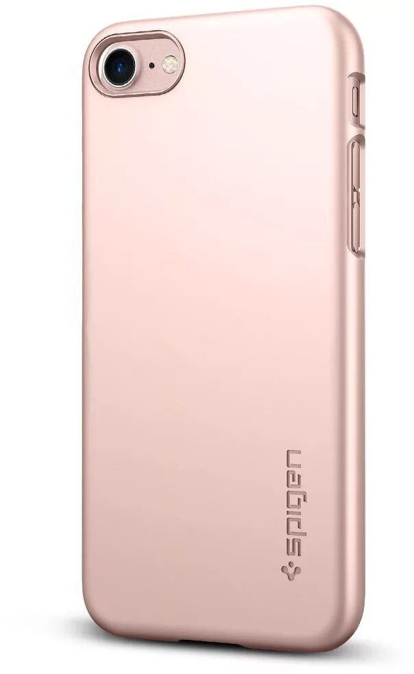 Чехол на айфон spigen. Чехол spigen thin fit для iphone 7/8/se, цвет золотой. iphone thin fit.