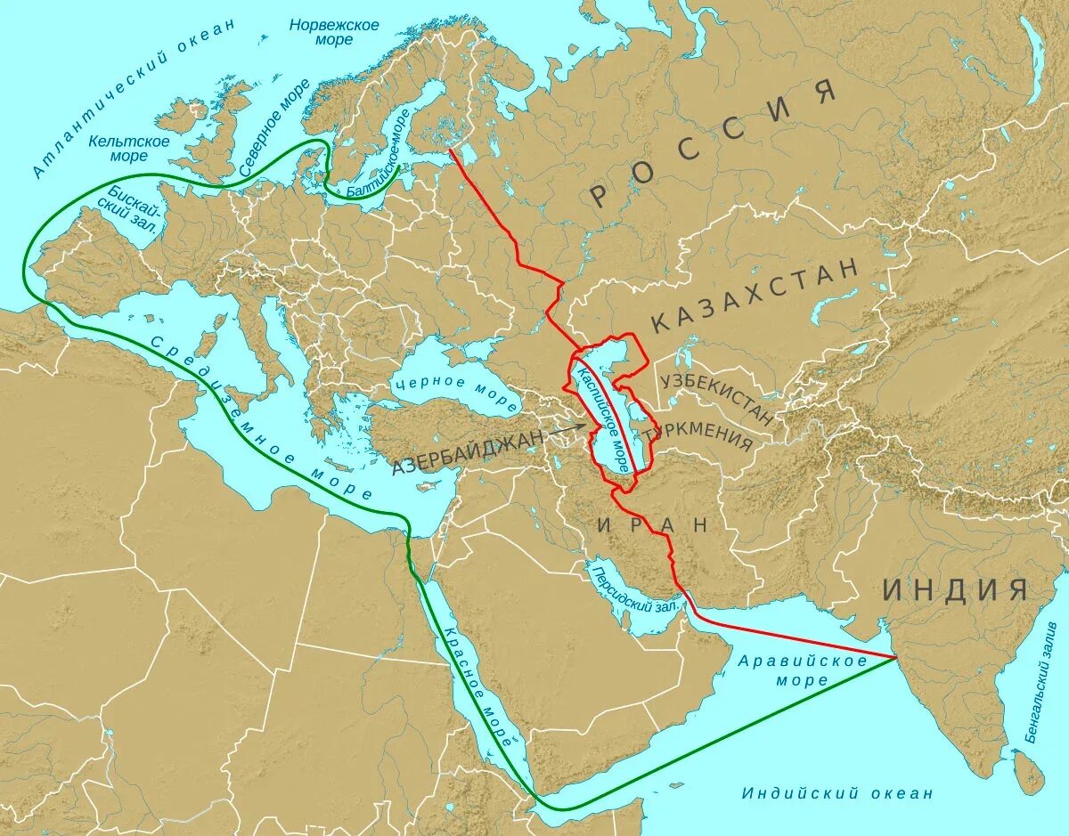 Россия индия морем