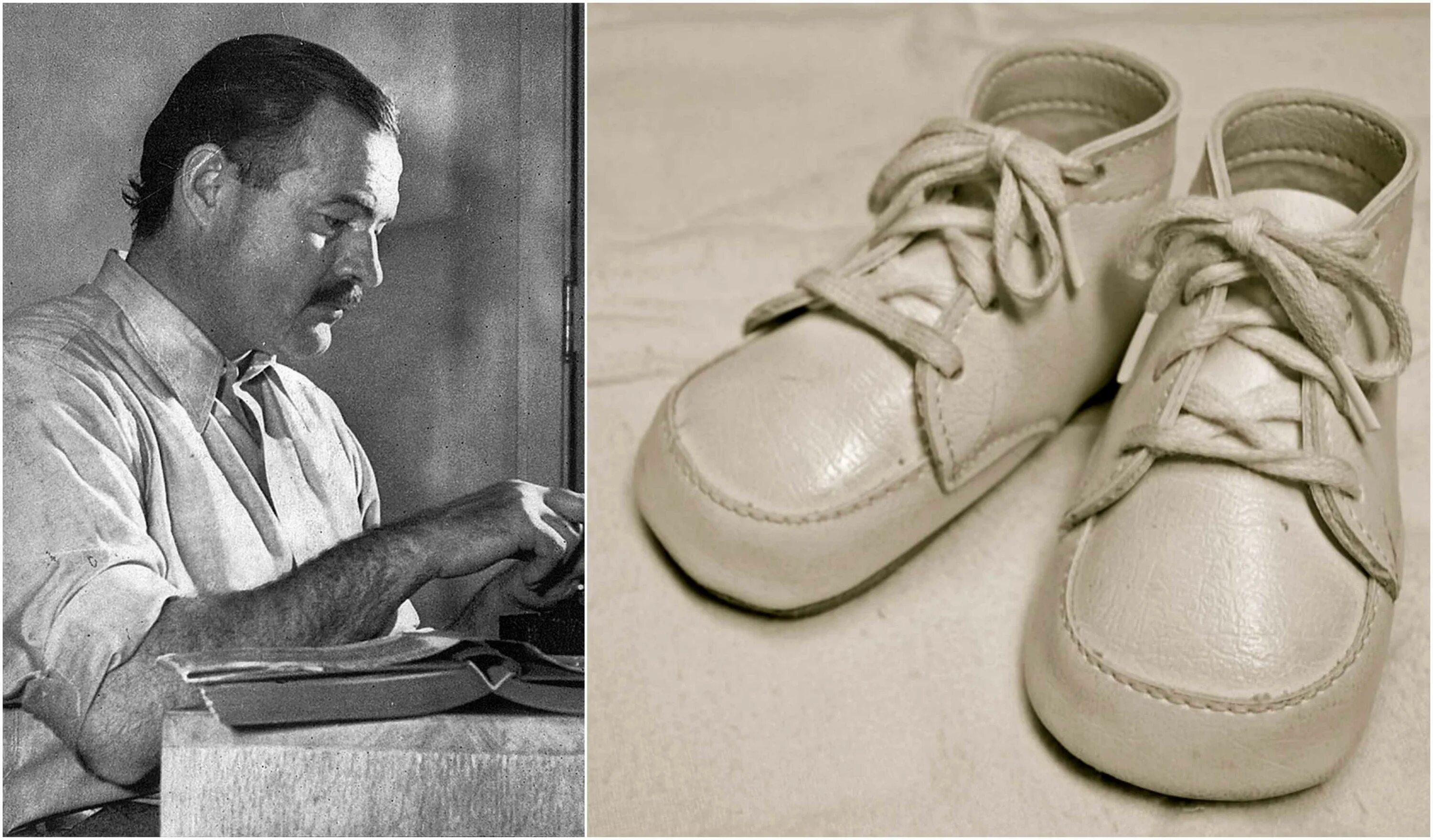 Рассказ хемингуэя из 6. Хемингуэй ботиночки неношеные. Хемингуэй про детские ботиночки неношеные. For sale Baby Shoes never worn Ernest Hemingway.