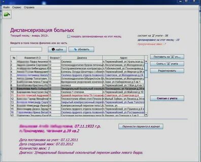 Журнал пациентов