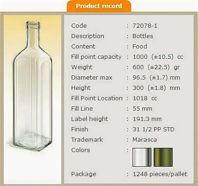 Высота бутылки растительного масла. Бутылка Мараска 1000 мл. Бутылка Мараска 250 мл чертеж. Бутылка масла Размеры. Размер бутылки растительного масла.