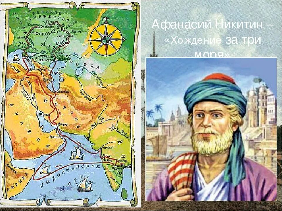 Хождение за три моря путь. Путешествие афанасия никитина в индию хождение за три моря. афанасий никитин путешественник. афанасий никитин путешествие за три моря. афанасий никитин 7 класс география.
