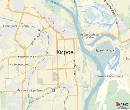 карта кирова новый