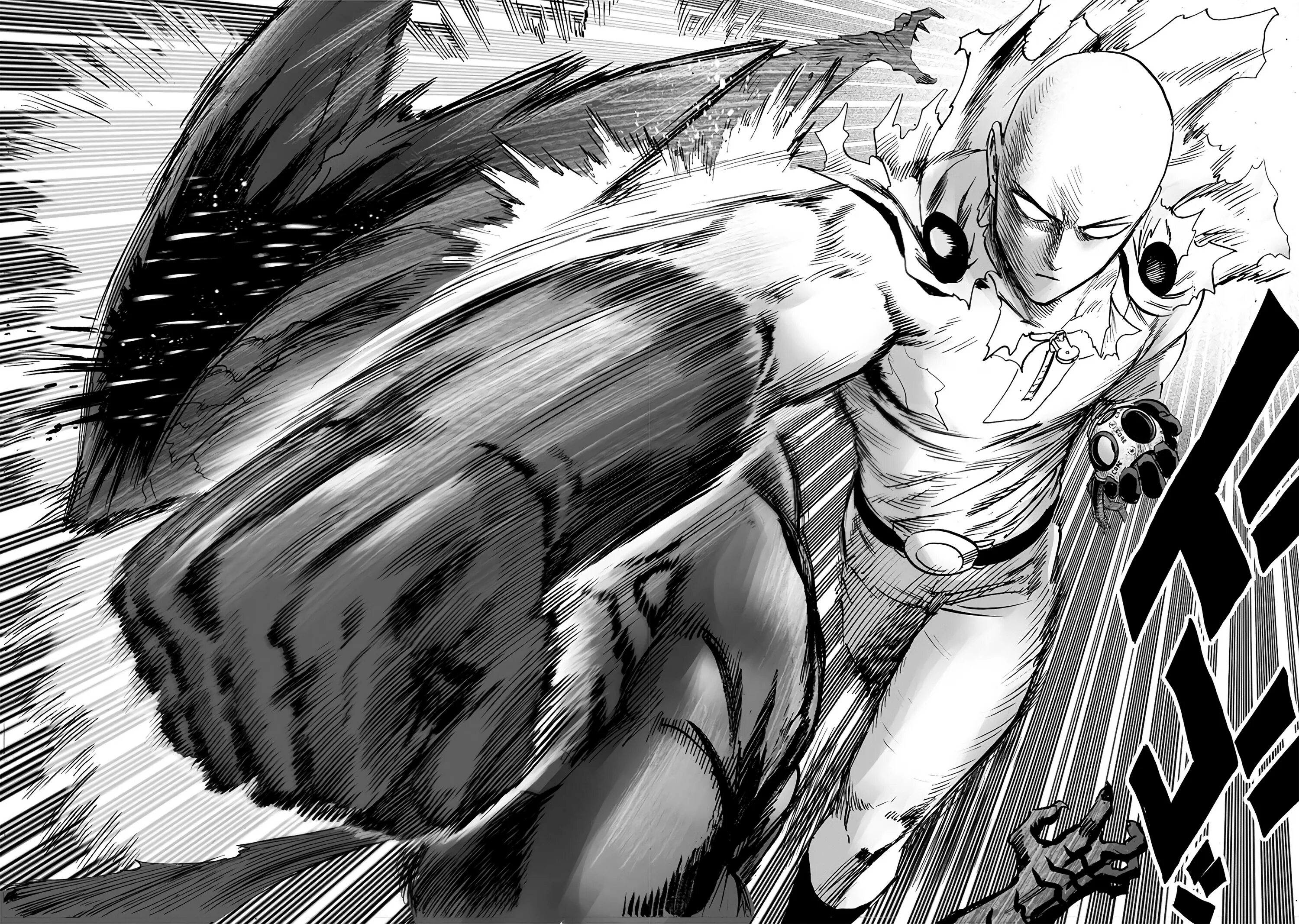 Панч мен манга. Garou onepunchman манга. onepunchman сайтама против гароу. ванпанчмен манга saitama. сайтама против космик гароу.