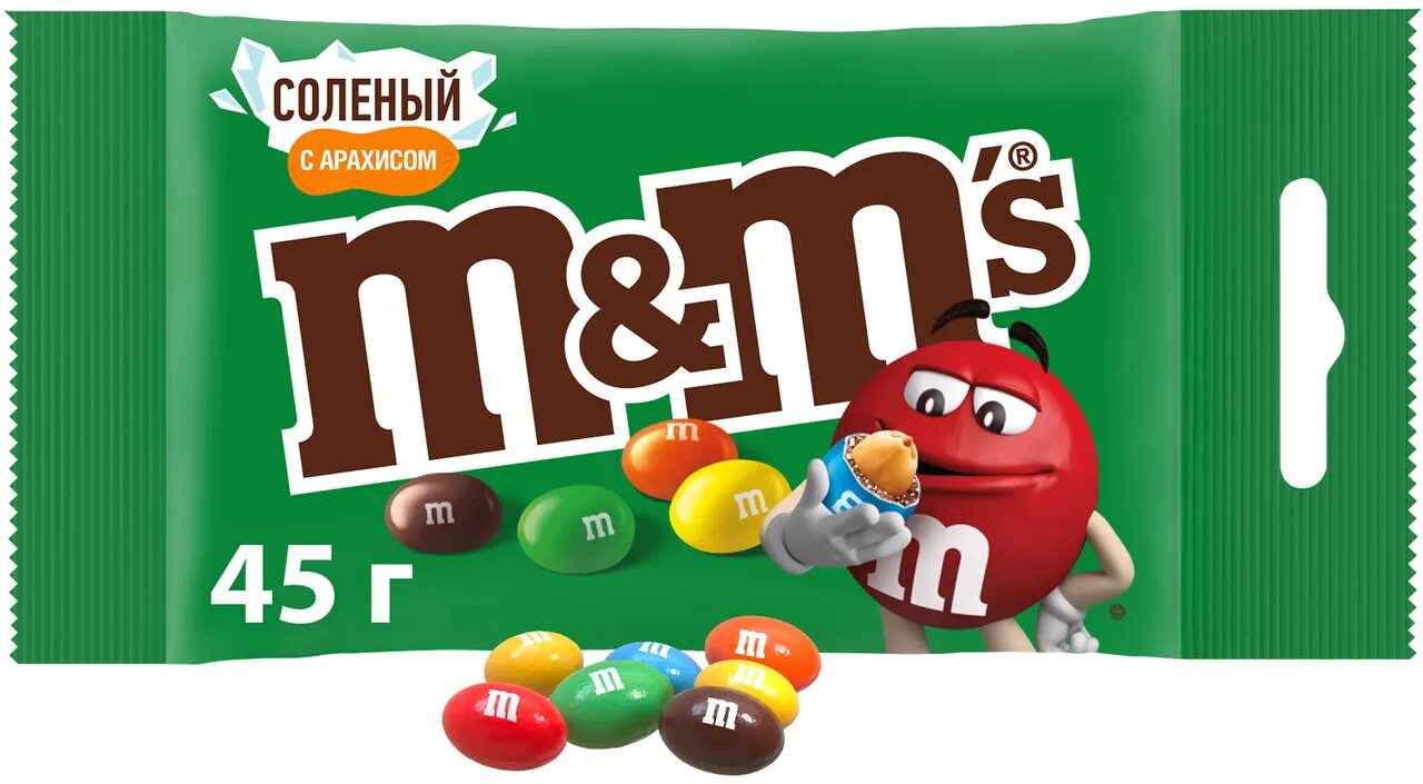 Драже m&MS С арахисом 45г. Драже m m s соленый арахис 45г. M&MS соленый арахис 45г. Драже m&amp;m's с арахисом 45 г.