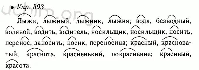 Разбор слова лыжники. По русскому языку 5 класс. Русский язык номер 393. Русский язык 5 класс 1 часть номер 393. Русский язык 5 класс 2 часть упражнение 393.