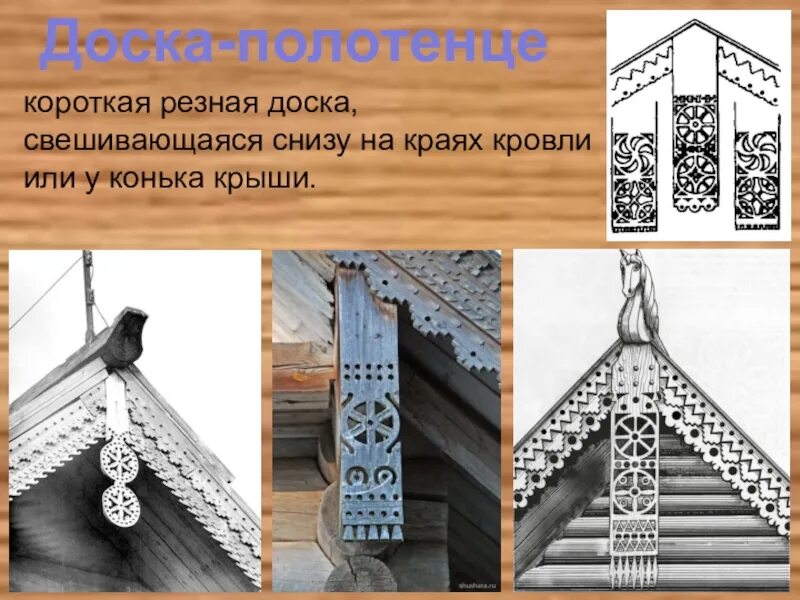 Резной конек. Причелина охлупень. Название короткой резной доски под коньком. Причелина охлупень. Вертикальная резная доска прикрывающая стык между причелинами.