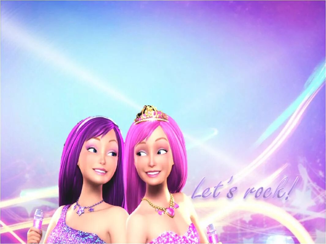 Принцесса и поп звезда. The Princess & the Popstar. Барби мультфильмы 2012. Barbie Princess and the Popstar. Барби мультик картинки.