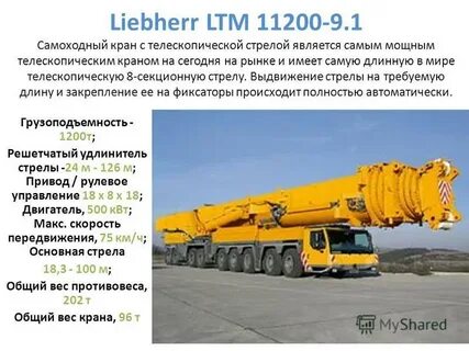 Краны либхер технические характеристики