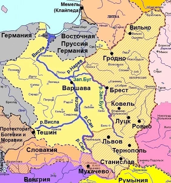 Границы западной польши. Карта Восточной и Западной Германии до 1990. Карта Восточной Германии до 1990. ГДР И ФРГ на карте. Территория Польши 1939 Польша.