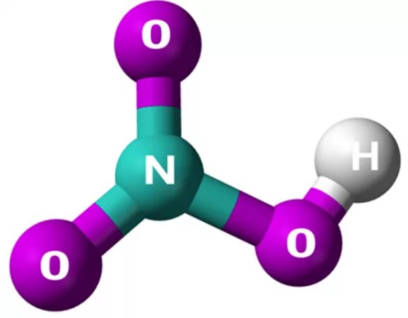 Формула молекулы азотной кислоты. Молекула азотной кислоты. Модель молекулы азотной кислоты. Формула и строение молекулы азотной кислоты.