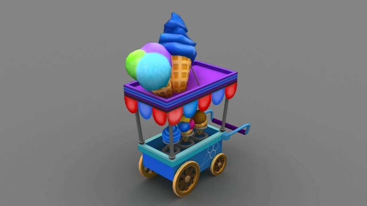 8 версию мороженщика. Мороженое 3ds Max. Тележка 3д модель. Тележка анимация. Мороженщик 3.