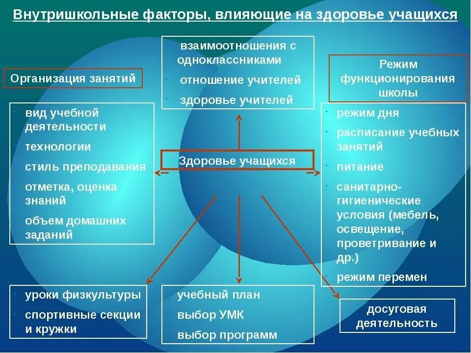 Основные факторы влияющие на формирование