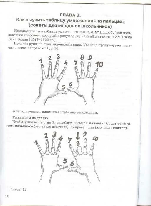 Математика как выучить таблицу умножения. Как выучить таблицу умножения.