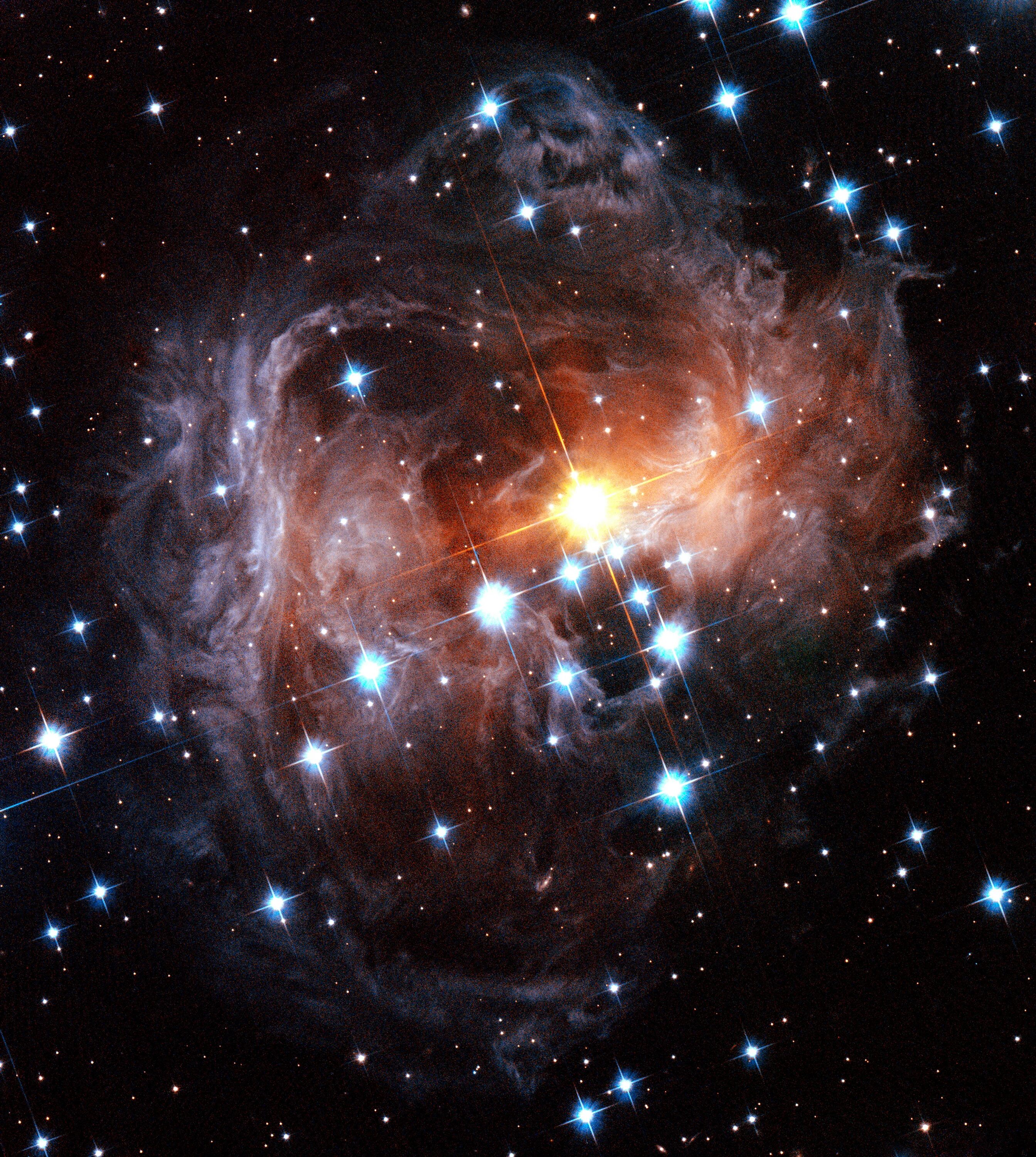 Эхо звезд. V838 единорога. Звезда v838 mon. V838 Monocerotis Light Echo. Созвездие Единорог v838.