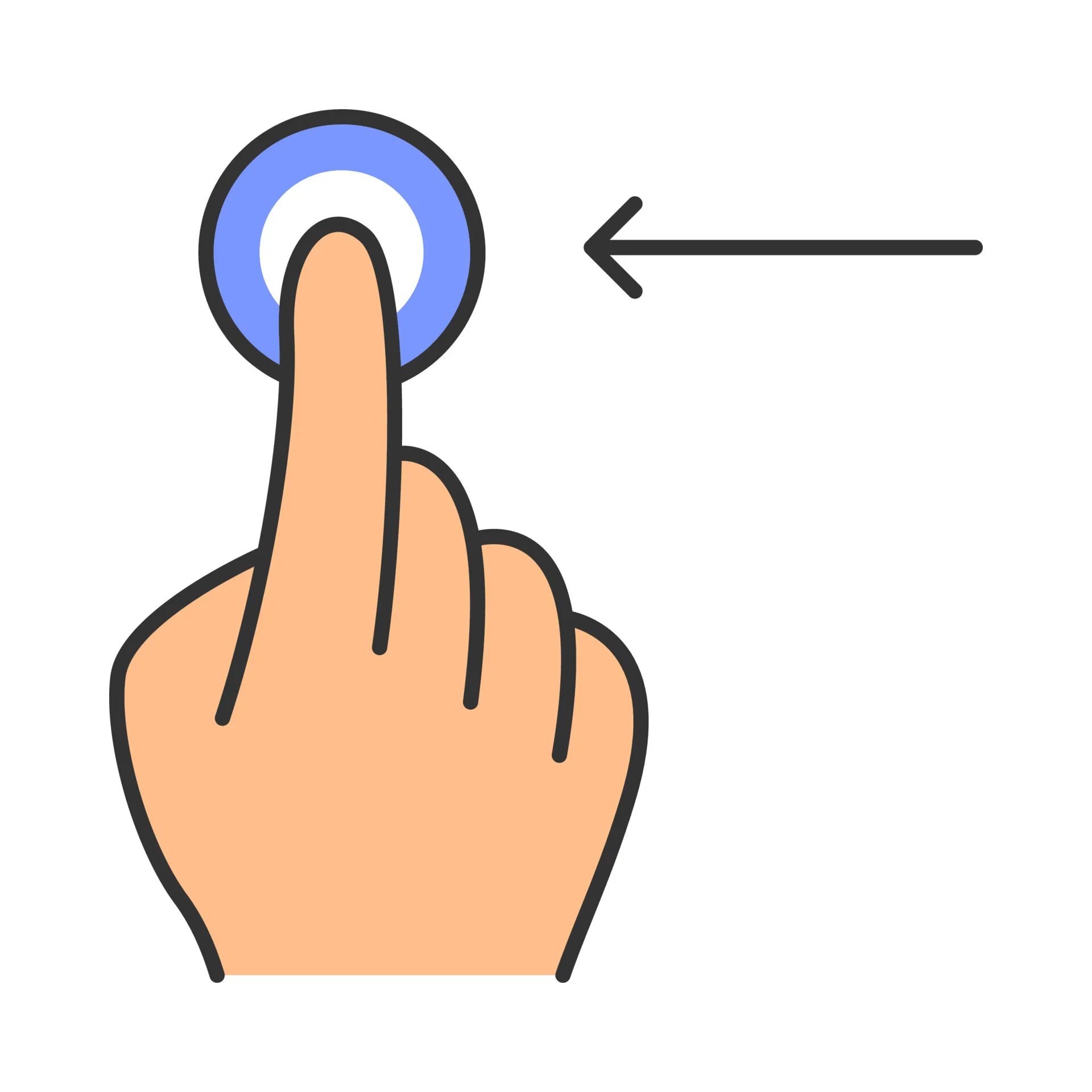 Tap scroll. Horizontal scroll icon. свисток и взмах левой рукой. horizontal scroll finger. tap point.