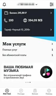 Как узнать остатки пакета на теле2