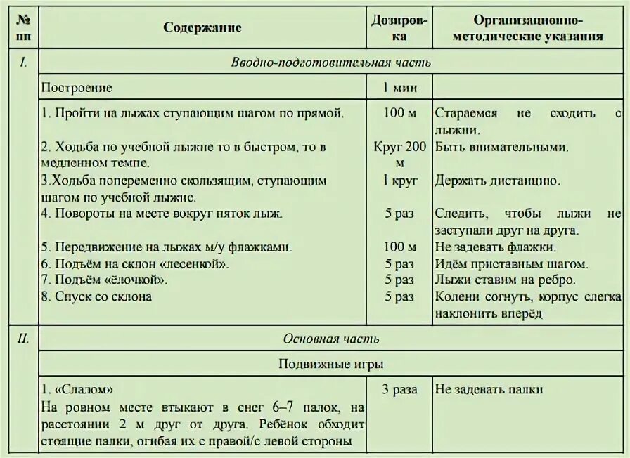 Конспект физического занятия в подготовительной группе