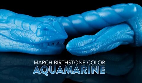 Birthstone Colors - Aquamarine Bad Dragon. 