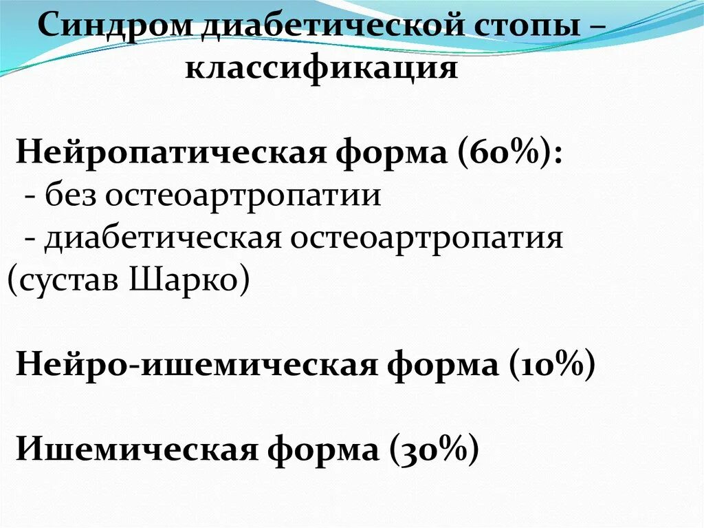 Диабетическая стопа код 10. Синдром диабетической стопы. Диабетическая стопа классификация. Нейропатическая форма синдрома диабетической стопы классификация. Нейропатическая диабетическая стопа.