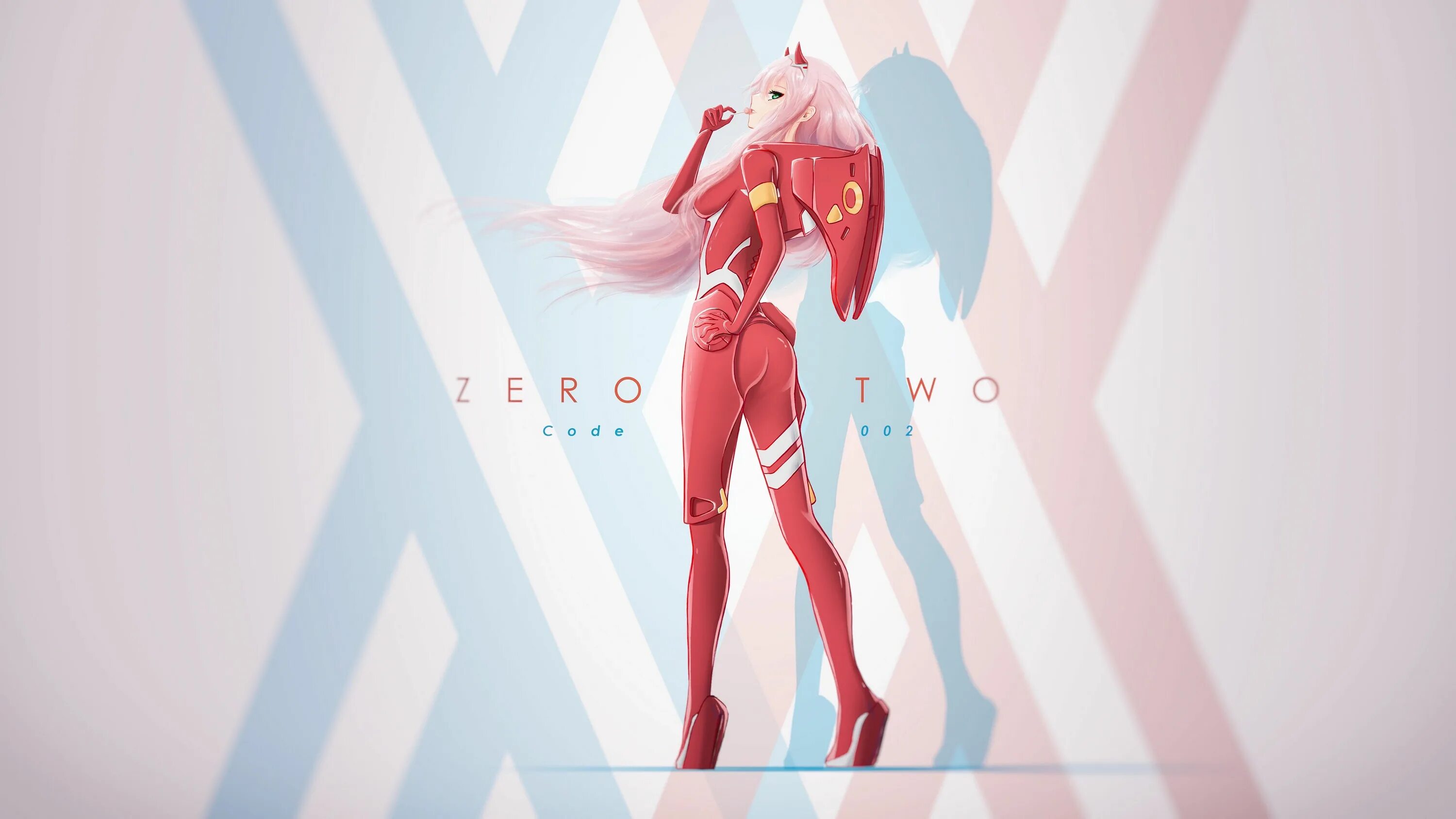 Zero two Франкс. Зеро ту арты на рабочий стол.