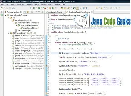 Java console