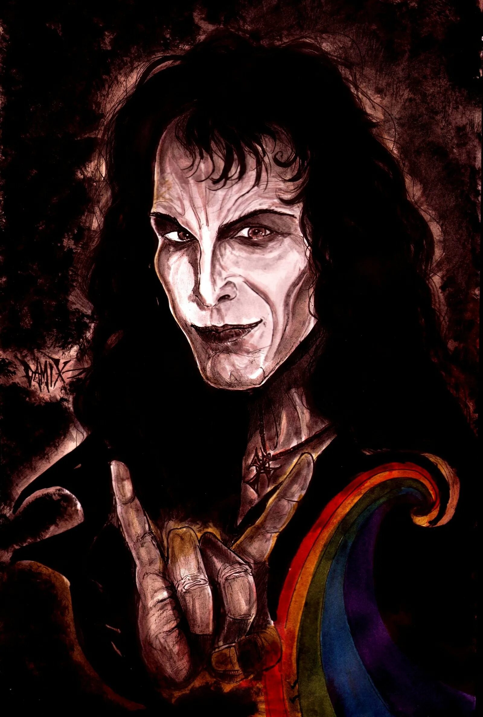 Dark dio. Ронни дио. Ronnie James Dio. Ronnie Dio Art.