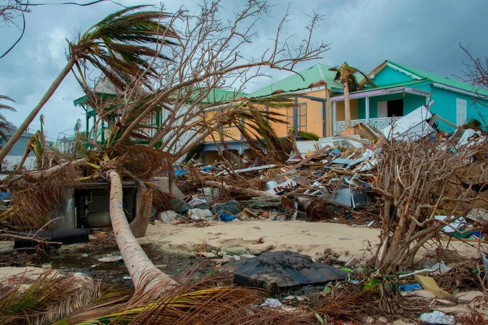 Hurricane maria. Африканский ураган. Разрушения ураганом в карибских островах. Пуэрто Рико после урагана.