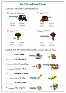 Demonstrative pronouns worksheets