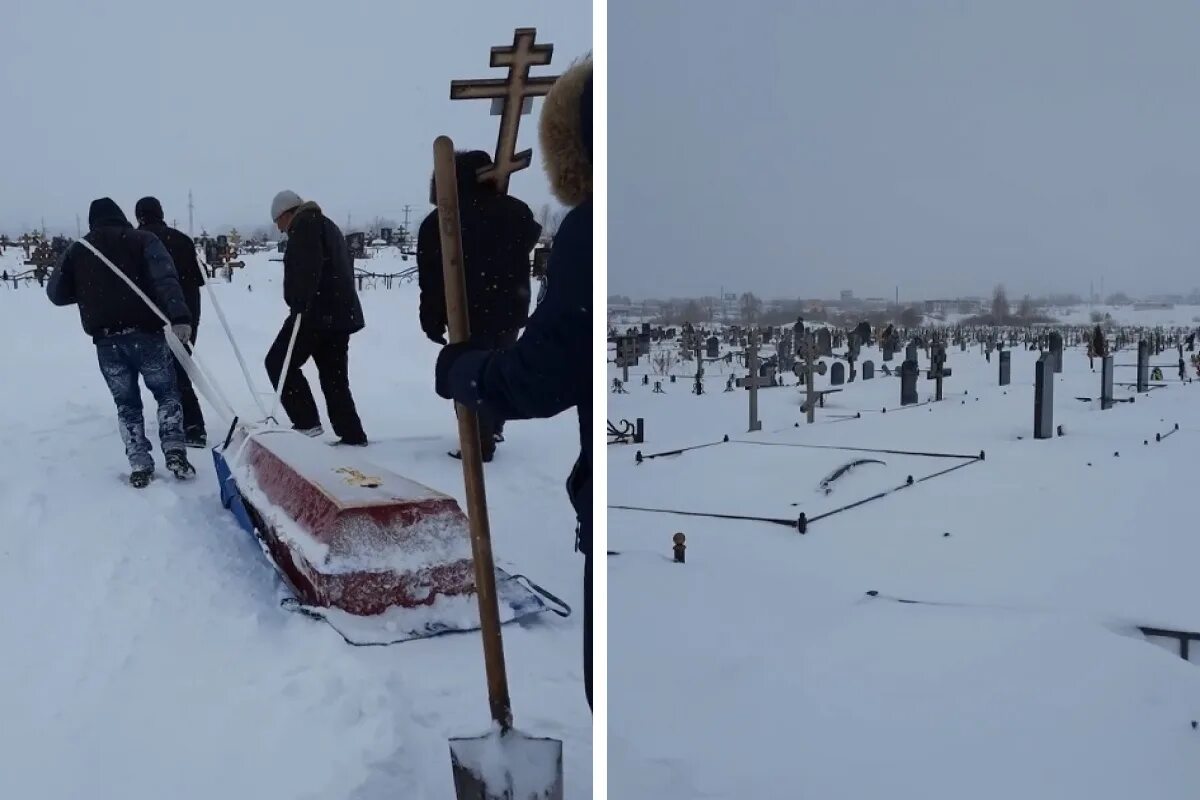 Кладбище зимой. Могила зима. Умершие 19 января