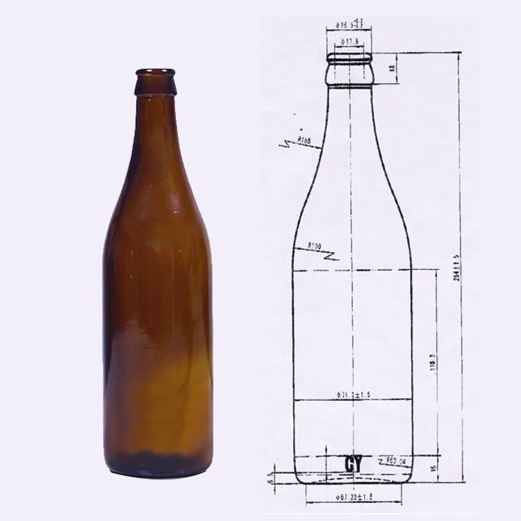 Высота пивной бутылки 0.5. Размер бутылки 0.5