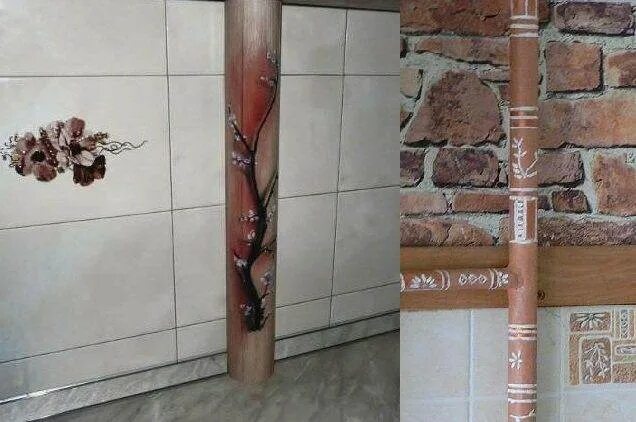 Как задекорировать газовую трубу